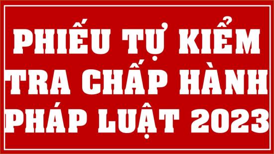 Phiếu 140 về tự kiểm tra việc chấp hành pháp luật về giáo dục nghề nghiệp 2023